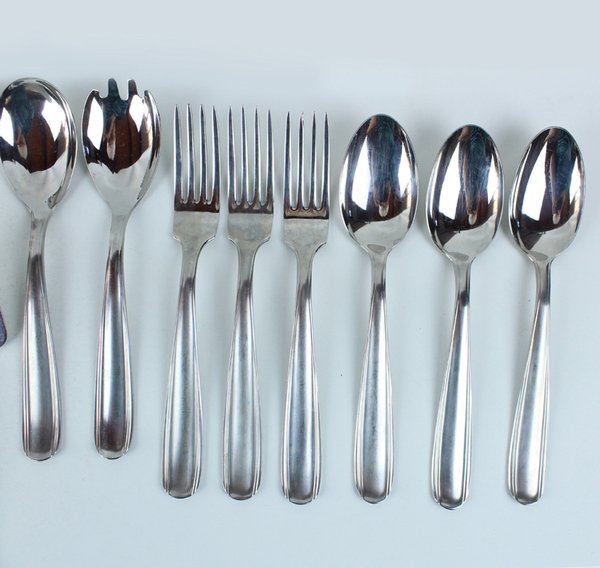 SERVIZIO POSATE X 12 SAMBONET ACCIAIO 18/10 VINTAGE 106 PEZZI …