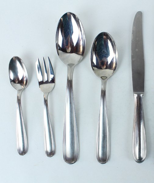 SERVIZIO POSATE X 12 SAMBONET ACCIAIO 18/10 VINTAGE 106 PEZZI …