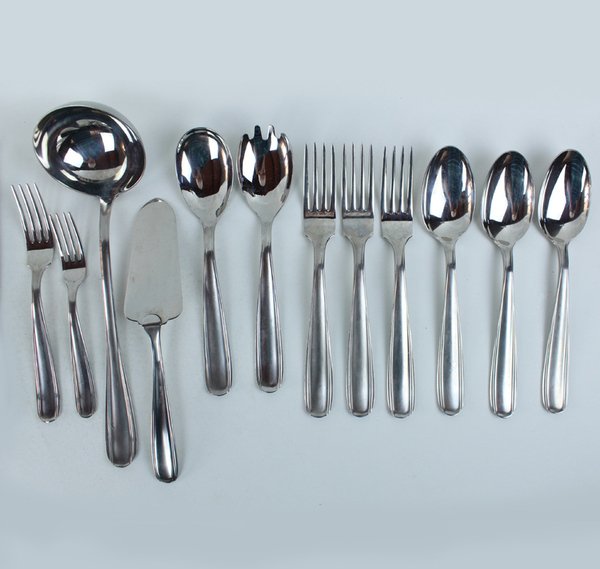 SERVIZIO POSATE X 12 SAMBONET ACCIAIO 18/10 VINTAGE 106 PEZZI …