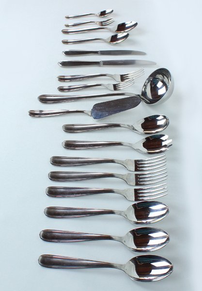 SERVIZIO POSATE X 12 SAMBONET ACCIAIO 18/10 VINTAGE 106 PEZZI …