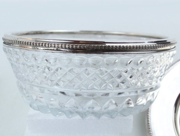 INSALATIERA VINTAGE ARGENTO 800/1000 E CRISTALLO NELLA SCATOLA ORIGINALE (tutto …