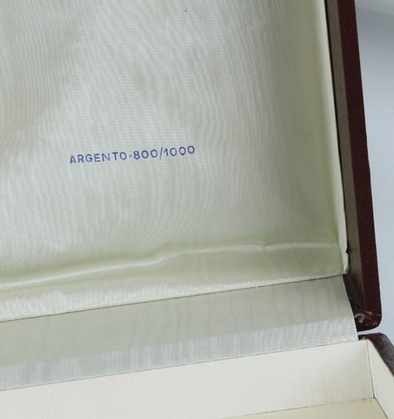 INSALATIERA VINTAGE ARGENTO 800/1000 E CRISTALLO NELLA SCATOLA ORIGINALE (tutto …