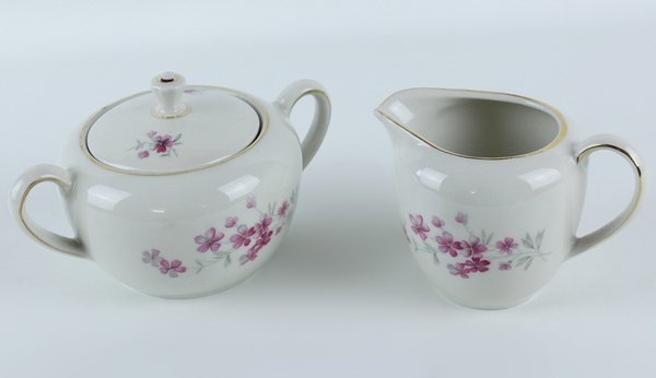 ZUCCHERIERA E BRICCO LATTE PORCELLANA BAVARIA VINTAGE