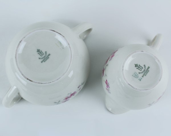 ZUCCHERIERA E BRICCO LATTE PORCELLANA BAVARIA VINTAGE