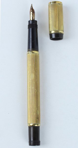 PENNA STILOGRAFICA LAMINATA ORO 18 KR pennino rientrante, ORO 14 …