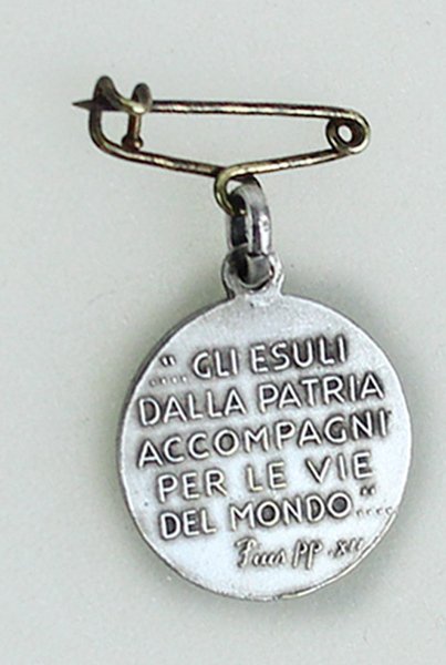 MEDAGLIA VINTAGE MADONNA DEGLI EMIGRANTI P.P.N. / "Gli esuli dalla …