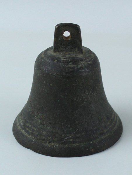 ANTICA CAMPANELLA CAMPANA BRONZO CON BATACCHIO ORIGINALE. | Immagine Gallery 7