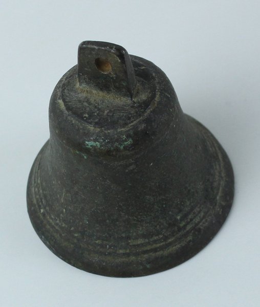 ANTICA CAMPANELLA CAMPANA BRONZO CON BATACCHIO ORIGINALE. | Immagine principale