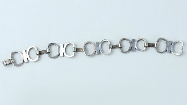 BRACCIALETTO ARGENTO E SMALTI vintage cm 17 | Immagine Gallery 7