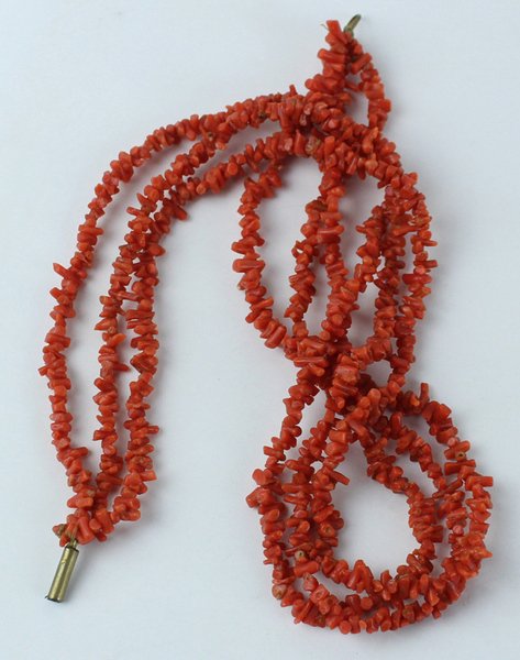 CORALLO ROSSO NATURALE : COLLANA ANTICA 3 FILI. Gr. 36, … | Immagine Gallery 5