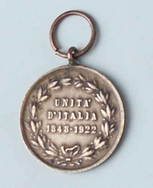 MEDAGLIA: UNITA' D'ITALIA 1848-1922. Bronzo mm 17 | Immagine principale