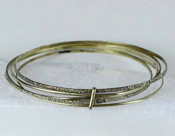 BRACCIALE VINTAGE 5 CERCHI SIMILORO | Immagine Gallery 8