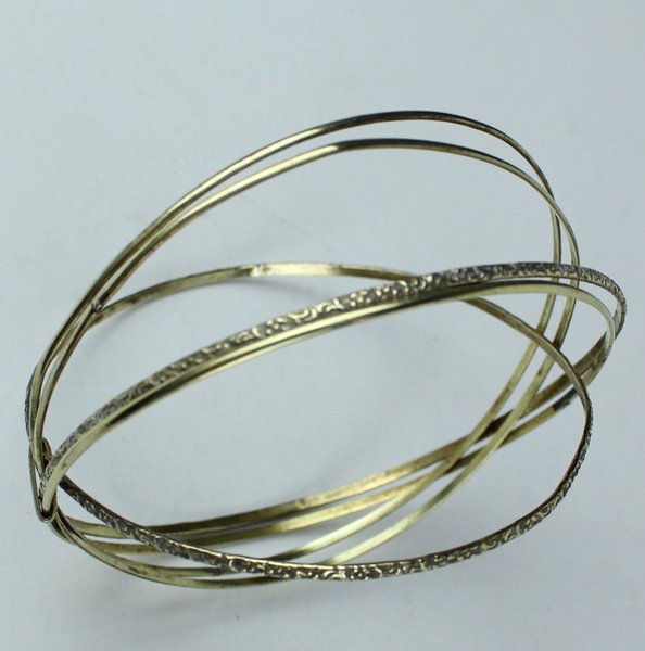BRACCIALE VINTAGE 5 CERCHI SIMILORO | Immagine Gallery 2