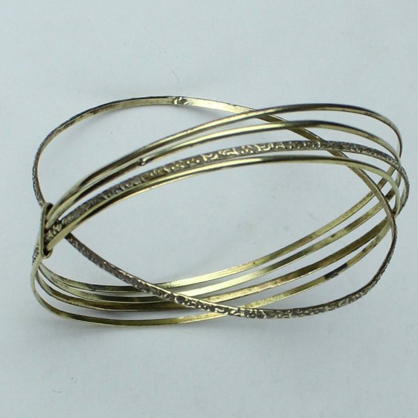 BRACCIALE VINTAGE 5 CERCHI SIMILORO | Immagine Gallery 5