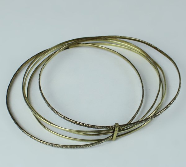 BRACCIALE VINTAGE 5 CERCHI SIMILORO | Immagine Gallery 6