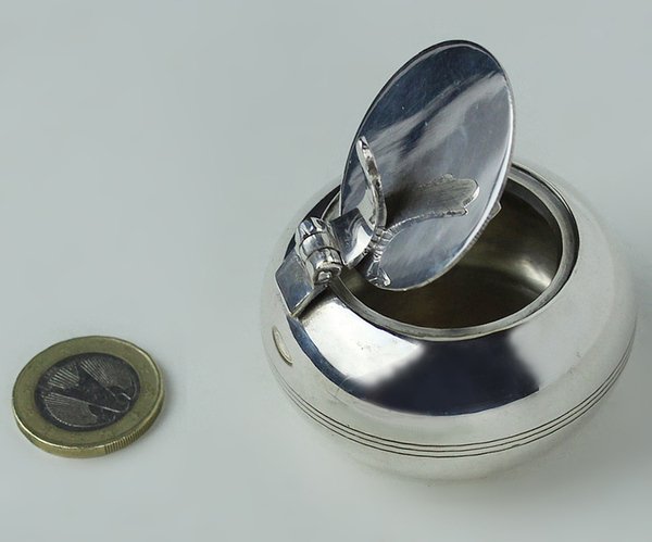 SCATOLETTA OVALE VINTAGE IN METALLO ARGENTATO CM 5,5 H CM … | Immagine principale