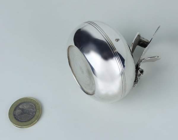 SCATOLETTA OVALE VINTAGE IN METALLO ARGENTATO CM 5,5 H CM … | Immagine Gallery 3