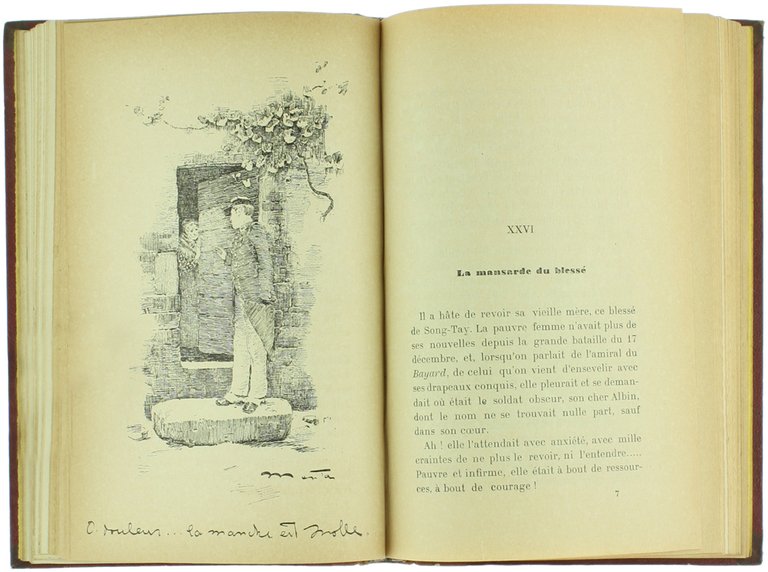 A TRAVERS LES MANSARDES ET LES ECOLES. Illustré par Menta