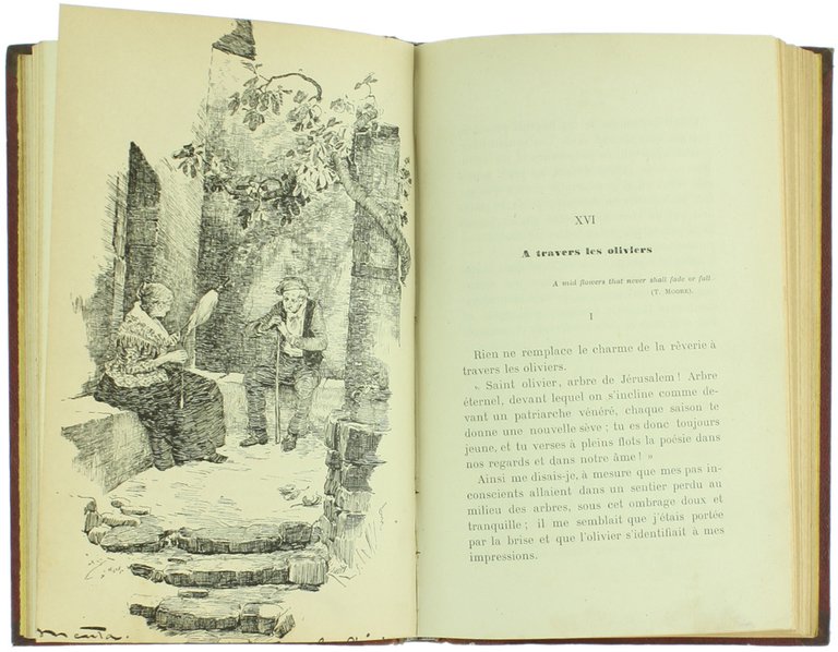 A TRAVERS LES MANSARDES ET LES ECOLES. Illustré par Menta