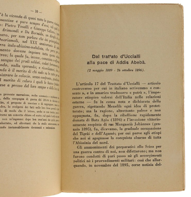 ADUA. Brevi cenni sulla guerra Italo-Etiopica-Mahdista degli anni 1895-96: da …