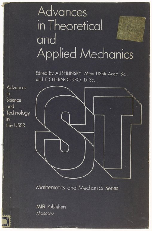 ADVANCES IN THEORETICAL AND APPLIED MECHANICS. | Immagine Gallery 2