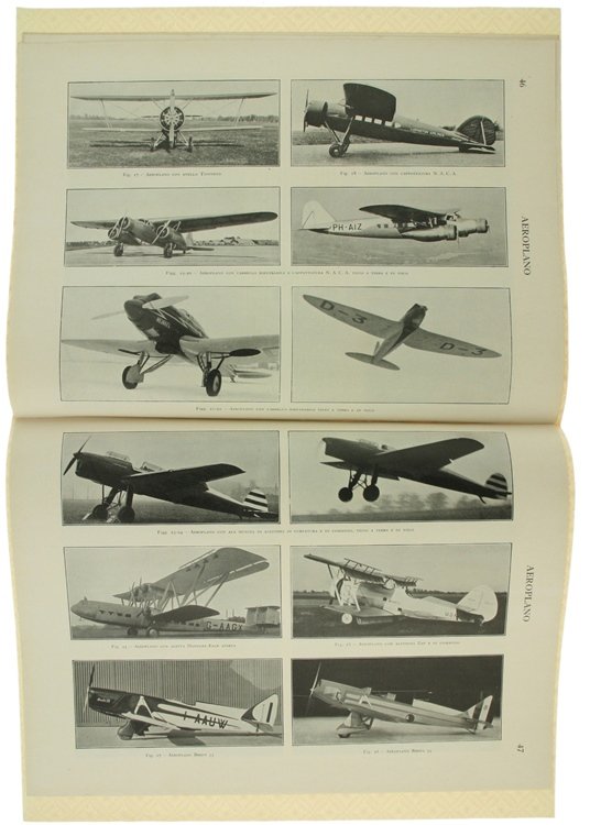 AERONAUTICA - AEROPLANO - AEROPORTO - AEROSTATO. Quattro stralci consecutivi.