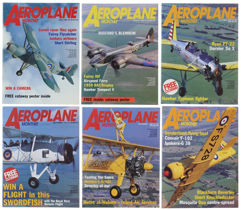 AEROPLANE MONTHLY - January-December, 1987 - Complete Year of 12 …