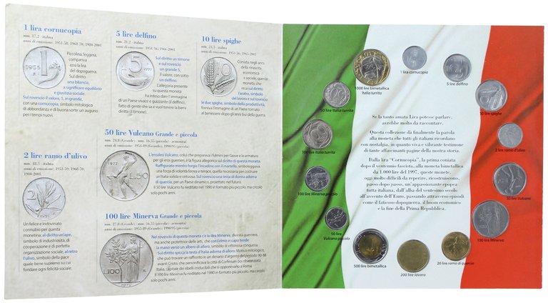 AI TEMPI DELLA LIRA [collezione di 14 vere monete]
