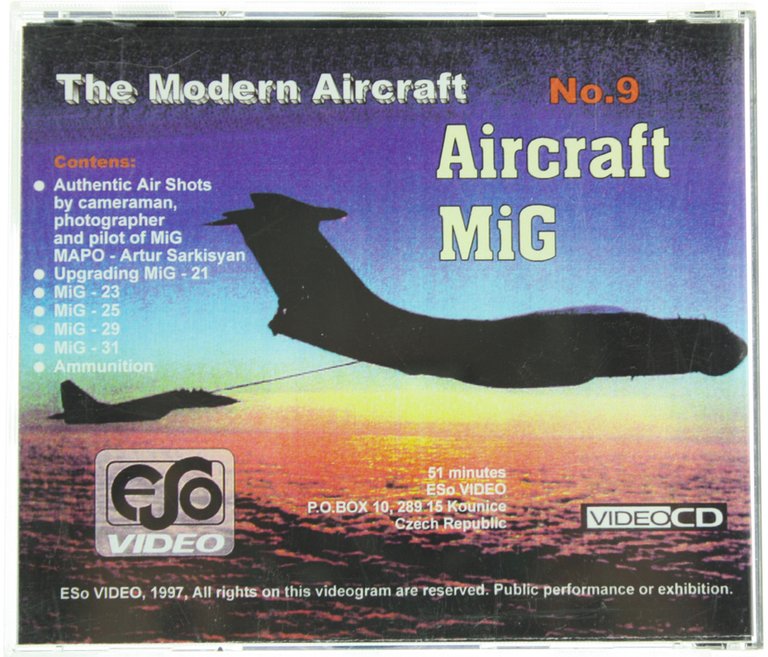 AIRCRAFT MIG. The Modern Aircraft No. 9. VIDEO-CD