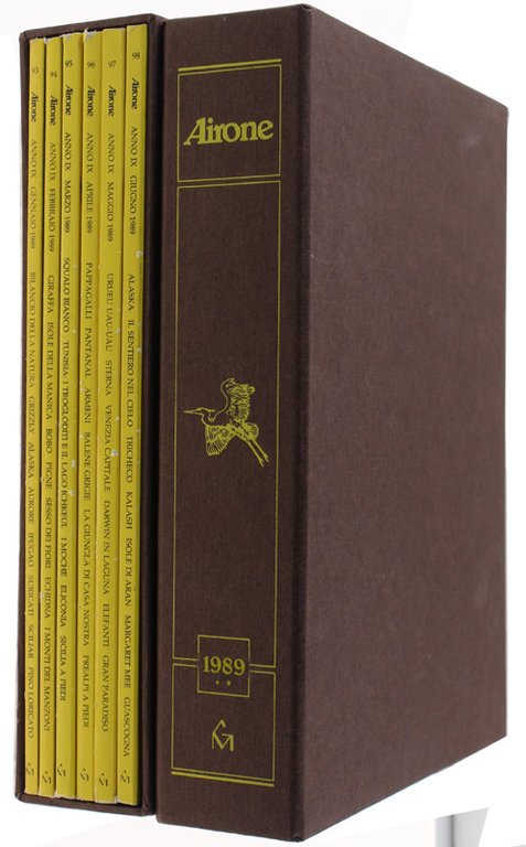 AIRONE. Annata 1989 completa - in 2 cofanetti raccoglitori editoriali …