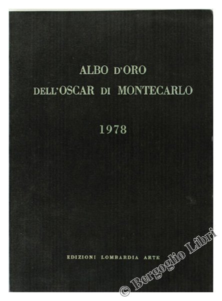 ALBO D'ORO DELL'OSCAR DI MONTECARLO - 1978.