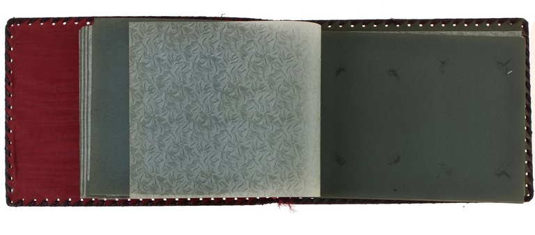 ALBUM PORTAFOTO IN SIMILCUOIO VINTAGE FINEMENTE DECORATO A RILIEVO