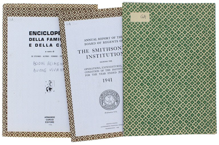 ALIMENTII: 4 saggi anni 1909-1950