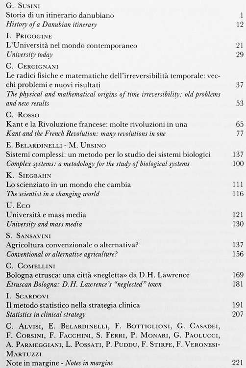 ALMA MATER STUDIORUM. Rivista scientifica dell'Università di Bologna. 1989 -Anno …