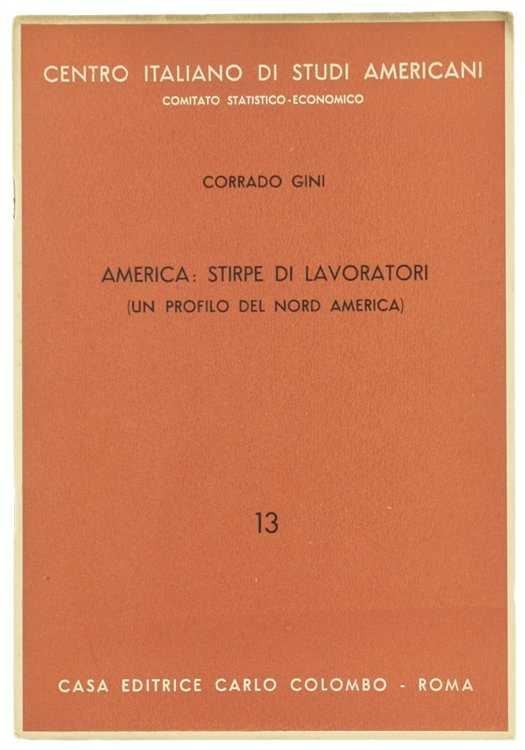 AMERICA, STIRPE DI LAVORATORI (Un profilo del Nord America).