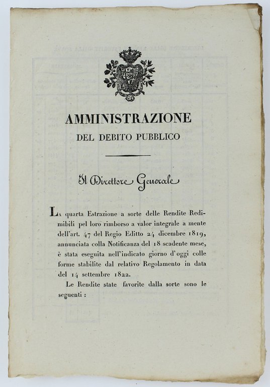 AMMINISTRAZIONE DEL DEBITO PUBBLICO. Torimo, 30 marzo 1924.