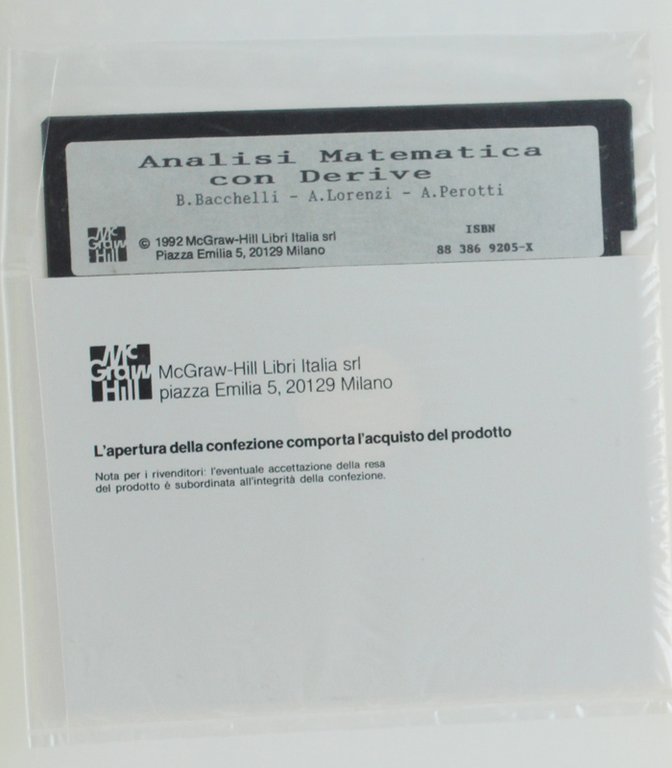 ANALISI MATEMATICA CON DERIVE. Allegato floppy-disk.