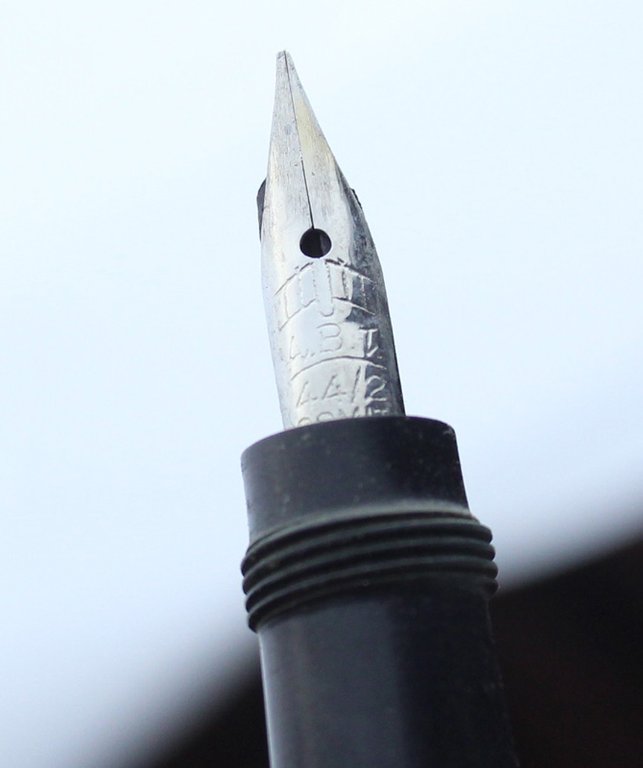 ANGLO-AMERICAN FOUNTAIN PEN N° 14 - Stilografia vintage, ebanite, pennino …