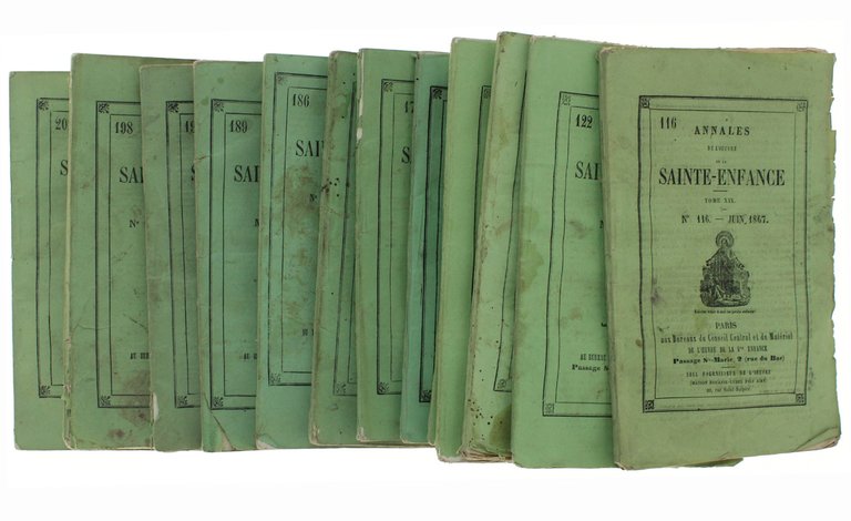 ANNALES DE L'OEUVRE DE LA SAINTE ENFANCE: Recueil de 13 …