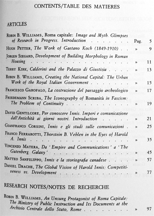 ANNALI ACCADEMICI CANADESI. Volume VIII.
