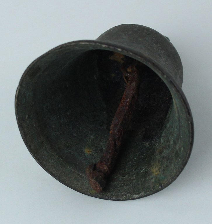 ANTICA CAMPANELLA CAMPANA BRONZO CON BATACCHIO ORIGINALE. | Immagine Gallery 4