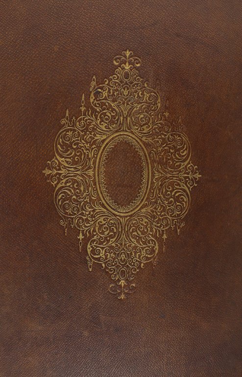 ANTICA COPERTINA LEGATURA ORIGINALE 1844 PIENA PELLE DECORATA ORO cm …