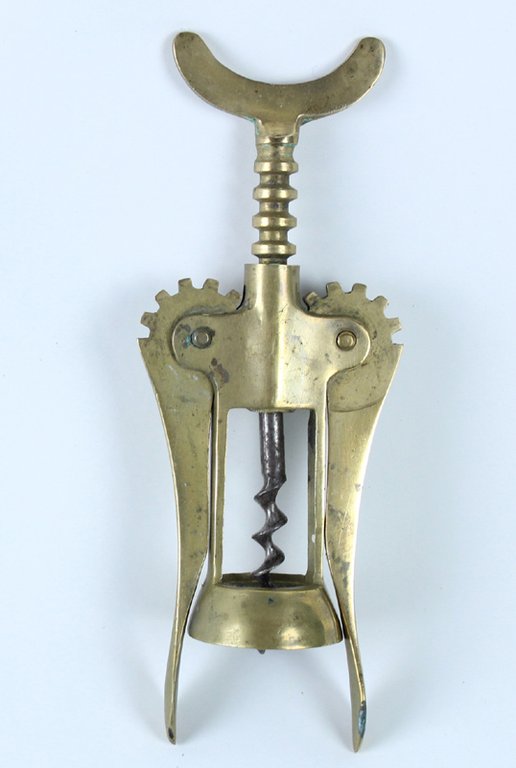 ANTICO CAVATAPPI A CAMPANA 2 BRACCI IN OTTONE MASSICCIO PERFETTAMENTE …