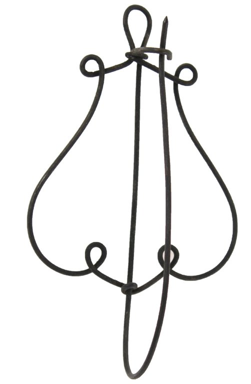 ANTICO GANCIO A MOLLA DA PARETE fatto a mano con …