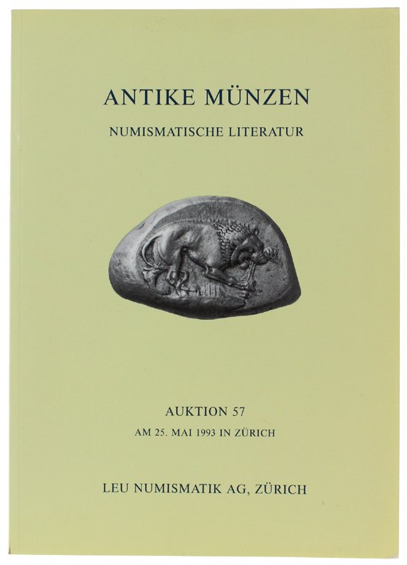 ANTIKE MUNZEN - NUMISMATISCHE LITERATUR. Auktion 57 : Am 25. …