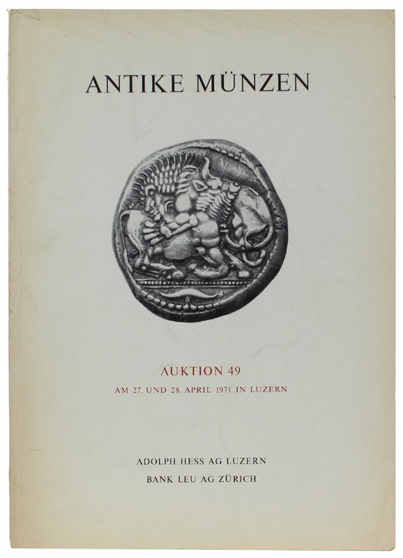 ANTIKE MUNZEN . Auktion 49 : Am 27. und 28. …