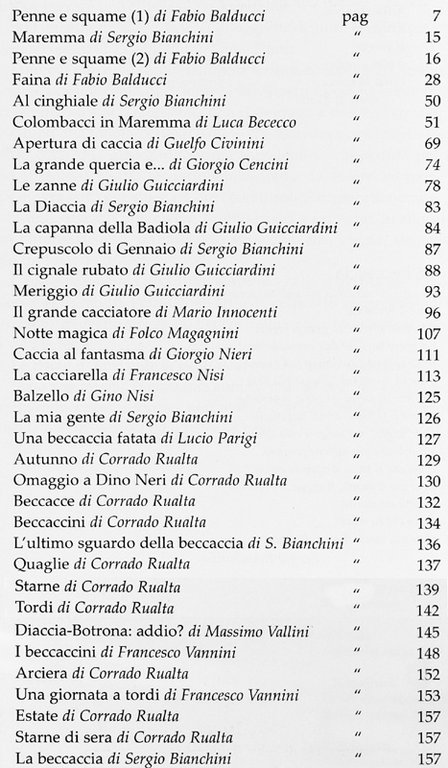 ANTOLOGIA DELLA CACCIA IN MAREMMA.