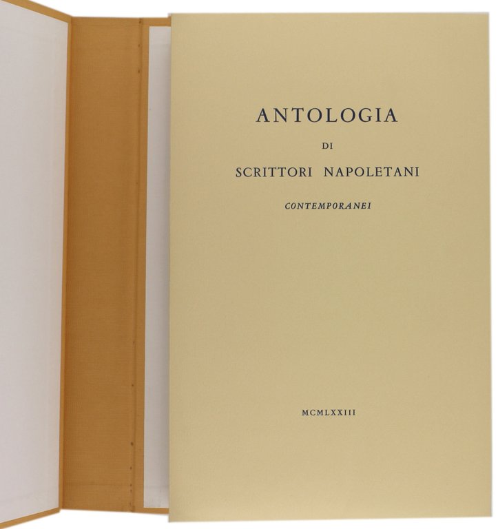 ANTOLOGIA DI SCRITTORI NAPOLETANI contemporanei.