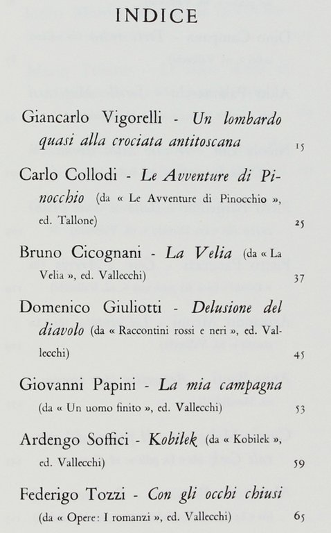 ANTOLOGIA DI SCRITTORI TOSCANI CONTEMPORANEI.