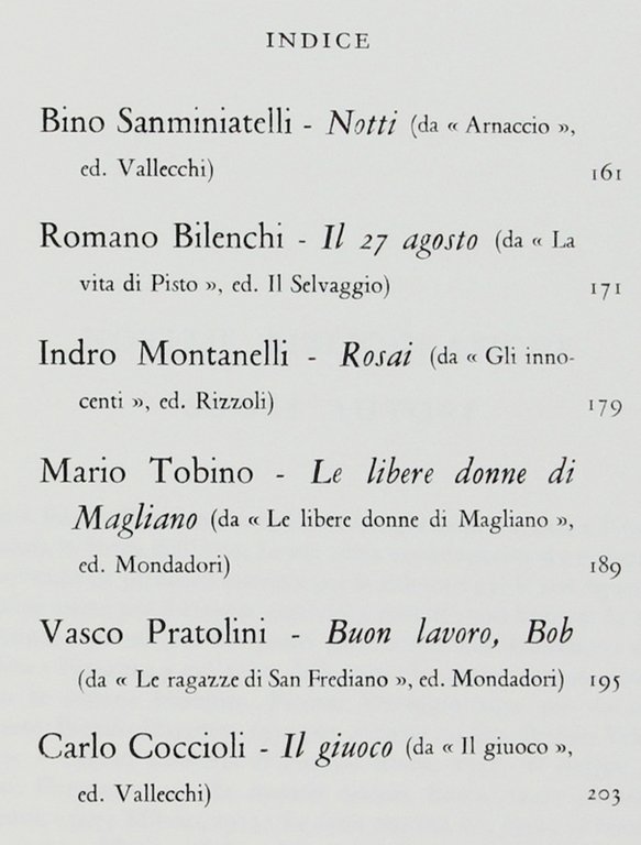 ANTOLOGIA DI SCRITTORI TOSCANI CONTEMPORANEI.